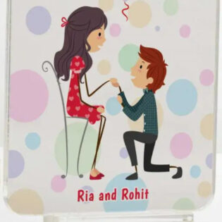 Personalised Propose Acrylic Plaque for Couple